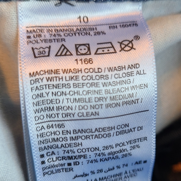 Old Navy Blue Jeans,  Size: 10 Color: Blue - Picture 9 of 15